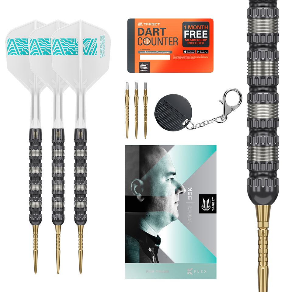 Target Rob Cross 95k Swiss Point Steel Tip Darts - 22gm