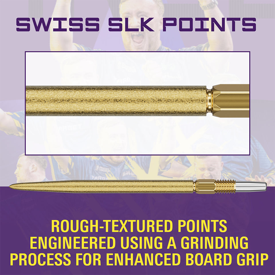 Target Swiss SLK Steel Points - Gold 35mm