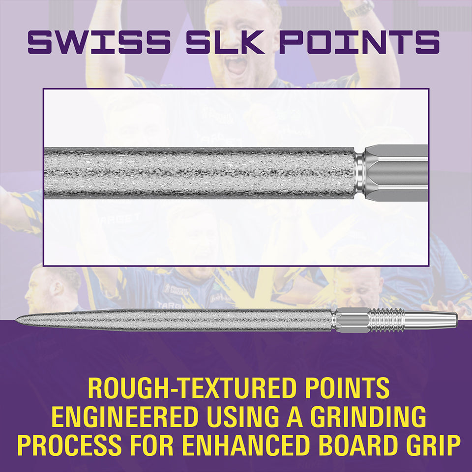 Target Swiss SLK Steel Points - Silver 35mm