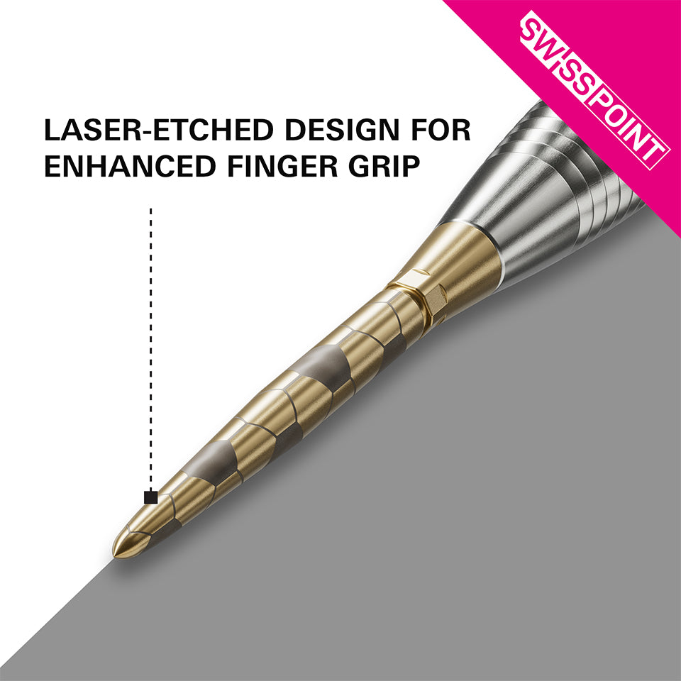 Target Swiss Storm Onyx Steel Points - 35mm Gold