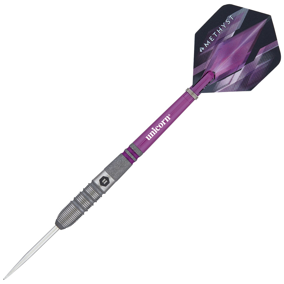 DARTMAX TR-90g-RK 紫色 4個セット Unicorn Amethyst 3 Steel Tip Darts - 24gm