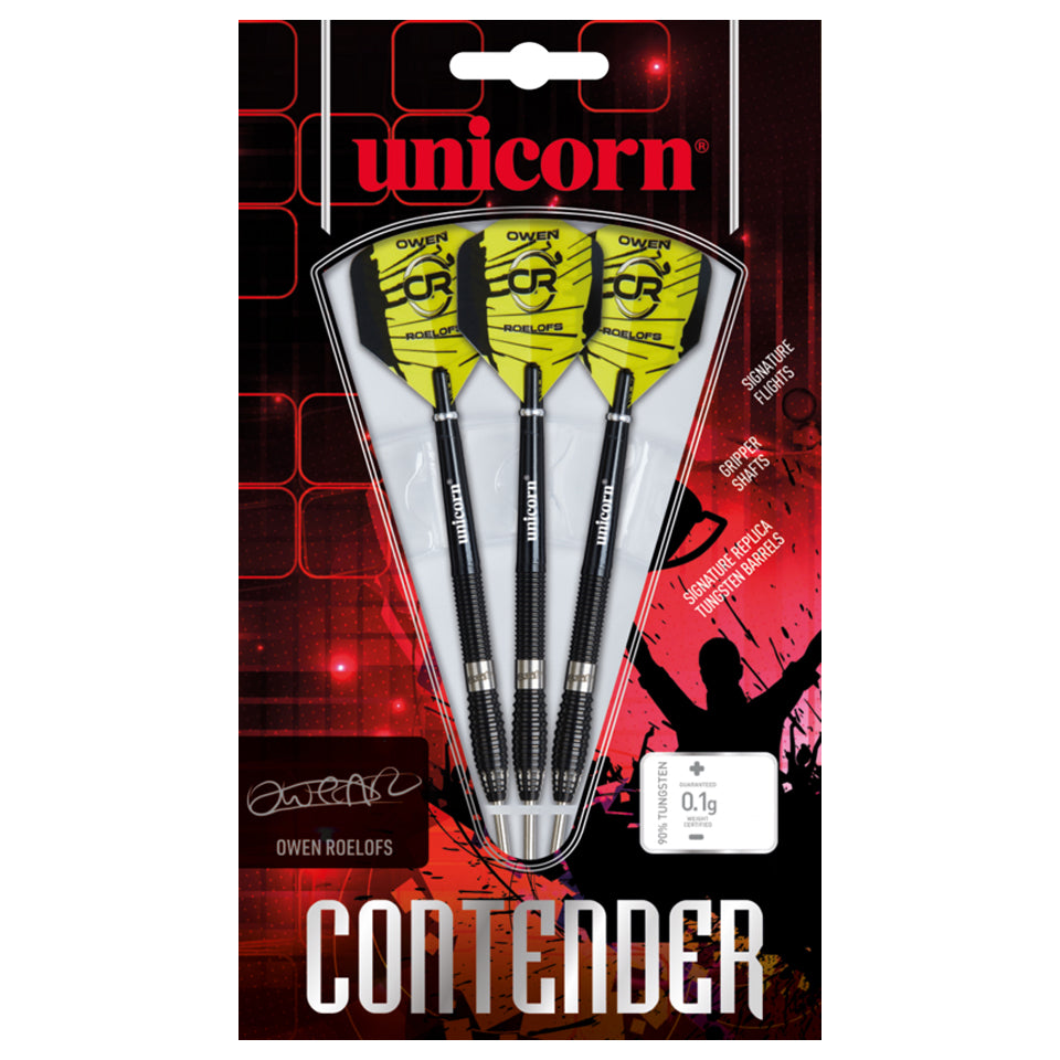 Unicorn Contender Owen Roelofs Steel Tip Darts - 22gm