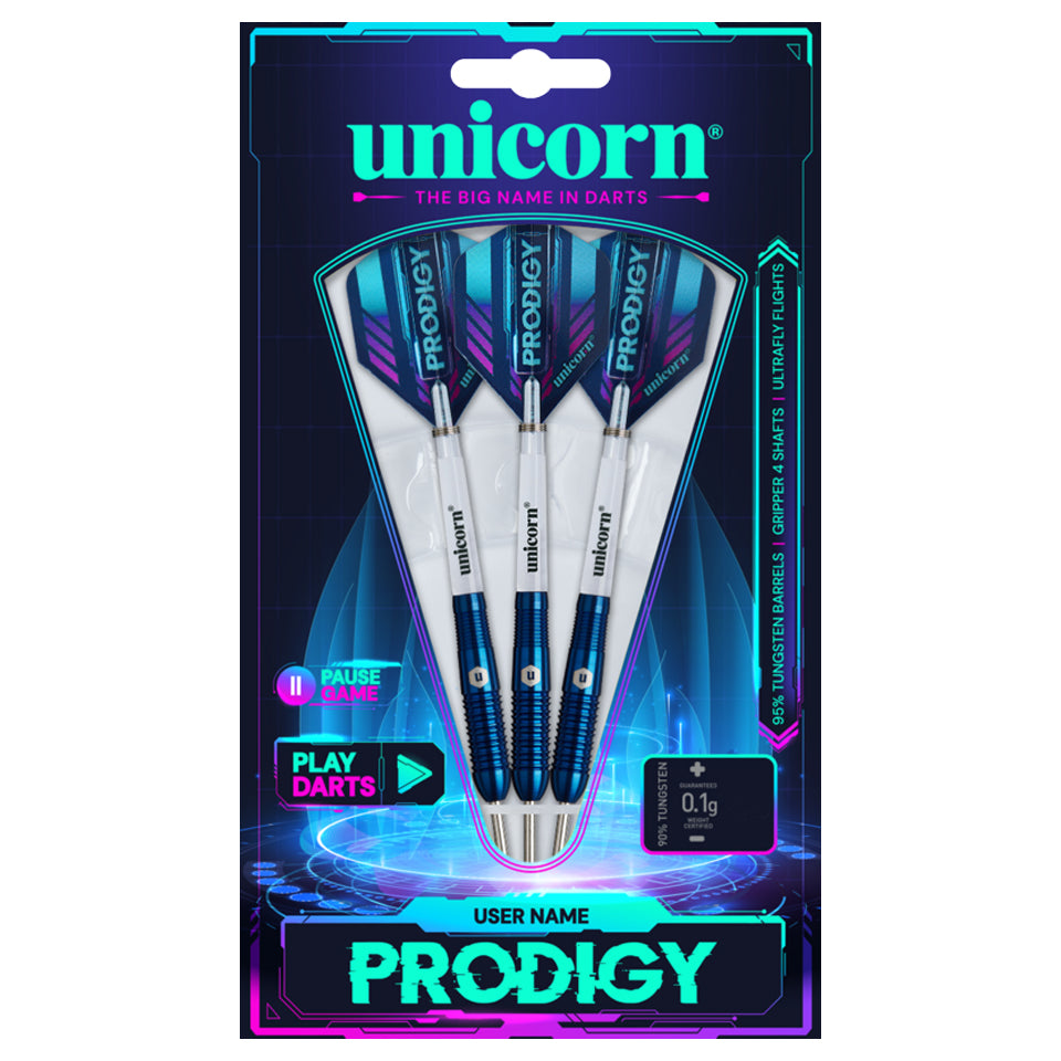 Unicorn Prodigy 02 Steel Tip Darts - 23gm