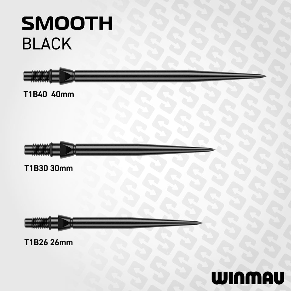 Winmau Smooth Switch Points - Black 26mm