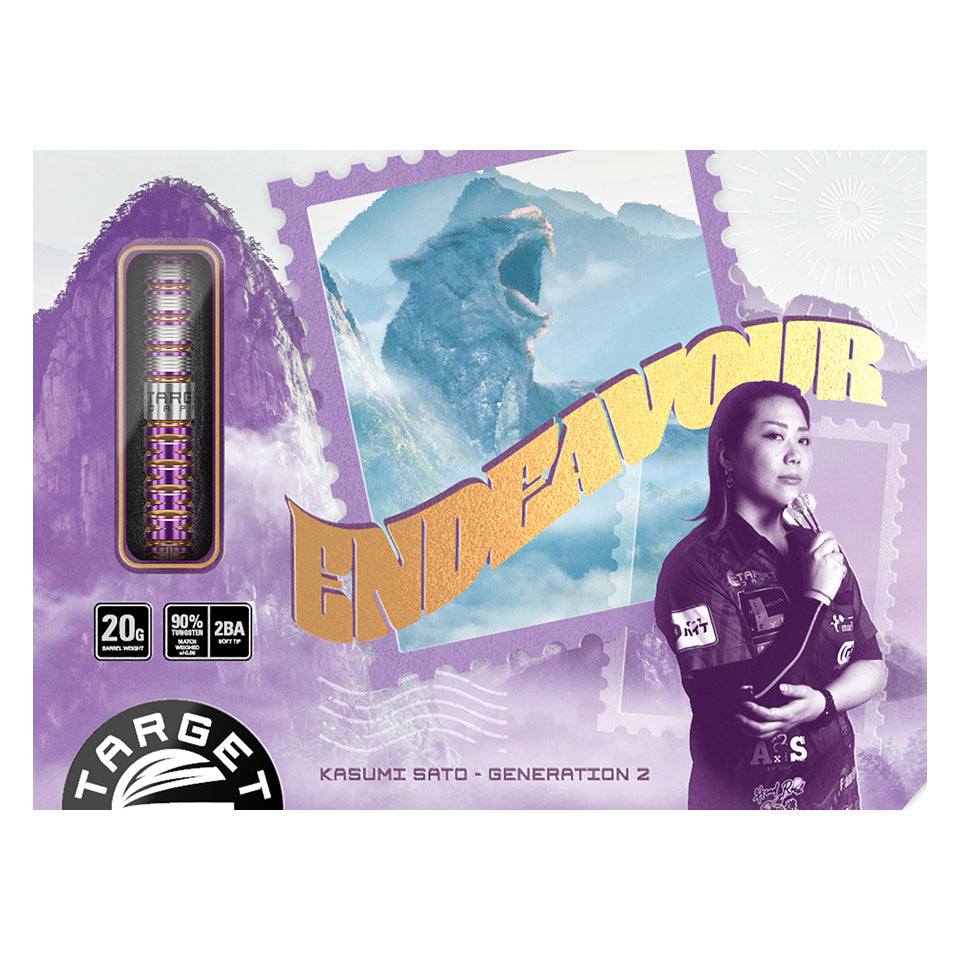 Target Kasumi Sato Endeavour G2 Soft Tip Darts - 20gm