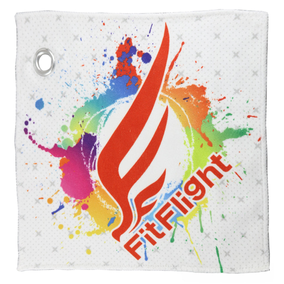 Fit Flight Dart Hand Towel - White