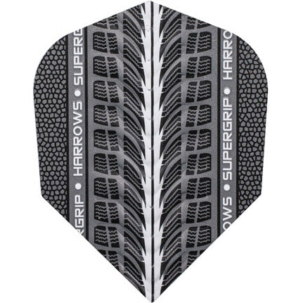 Harrows Supergrip Dart Flights - 100 Micron Shape White