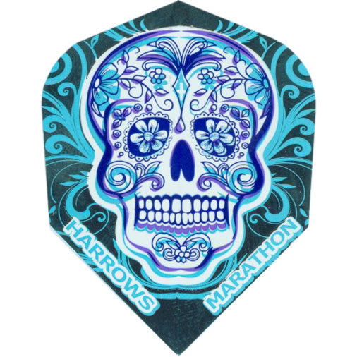Harrows Marathon Dart Flights - Shape Candy Skull