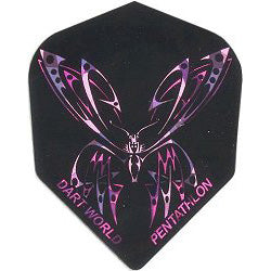 Pentathlon 100 Micron Dart Flights - Shape Butterfly