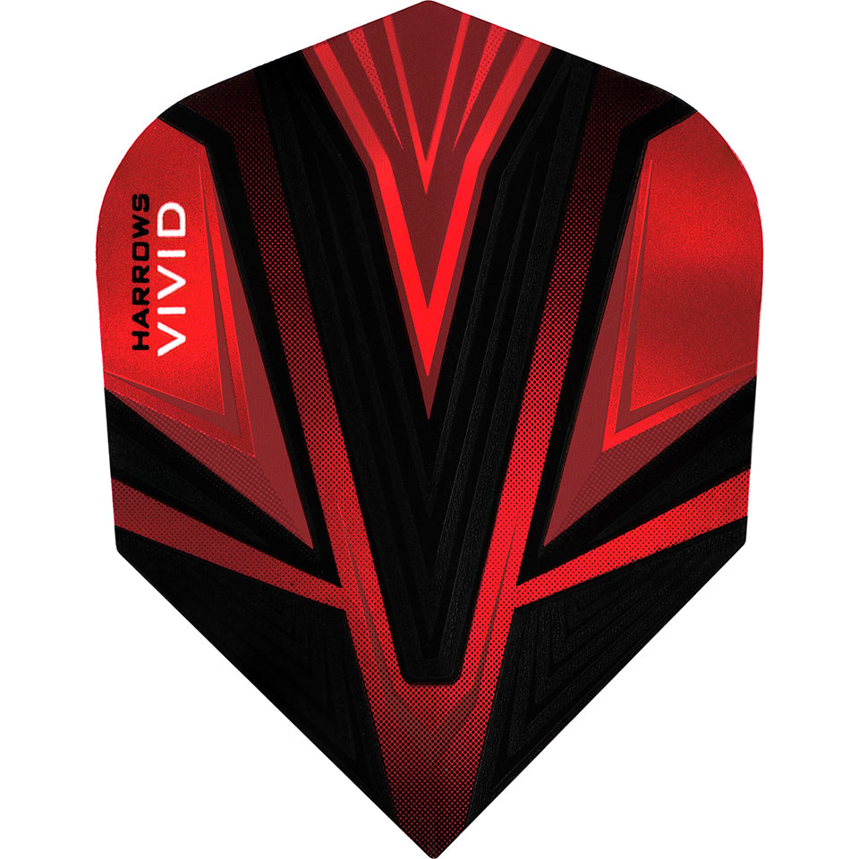 Harrows Vivid Dart Flights - Red