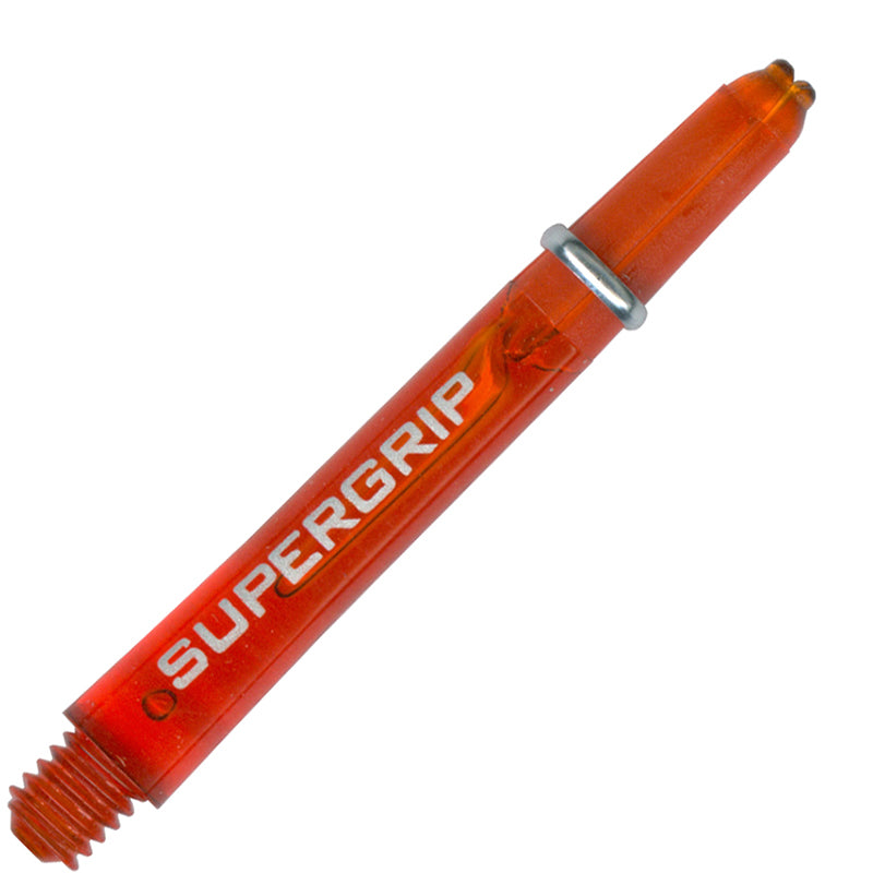 Harrows Supergrip Polycarbonate Dart Shafts With Rings - Midi Orange