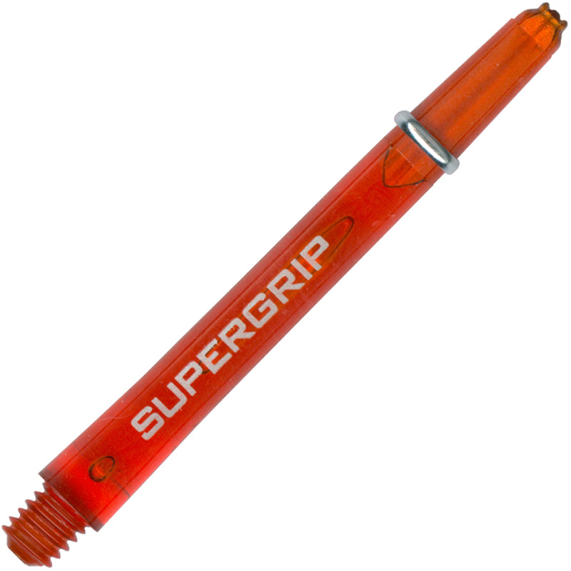 Harrows Supergrip Polycarbonate Dart Shafts With Rings - Medium Orange