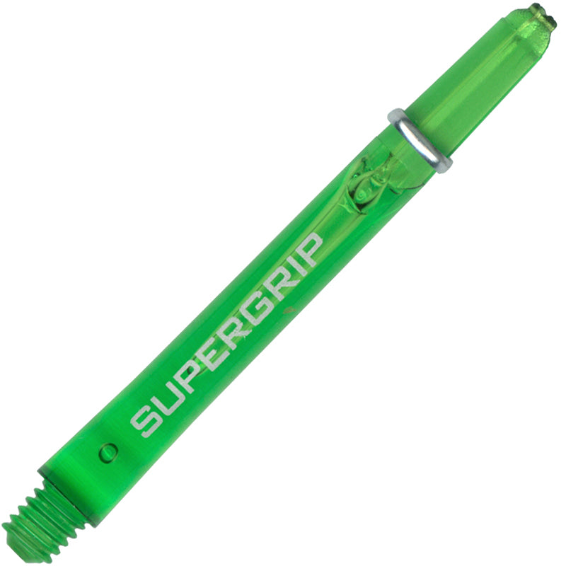 Harrows Supergrip Polycarbonate Dart Shafts With Rings - Medium Green