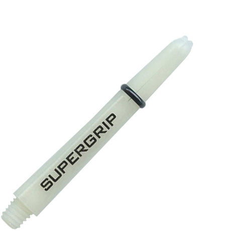 Harrows Supergrip Polycarbonate Dart Shafts With Rings - Midi White