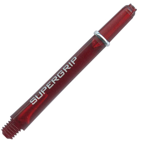 Harrows Supergrip Polycarbonate Dart Shafts With Rings - Medium Red