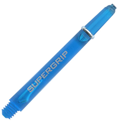 Harrows Supergrip Polycarbonate Dart Shafts With Rings - Medium Aqua