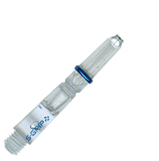 Harrows Supergrip Spin Polycarbonate Dart Shafts With Rings - Short Clear
