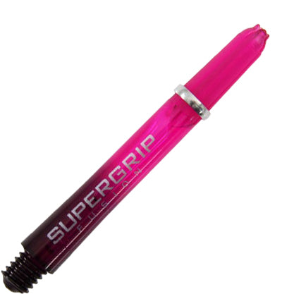 Harrows Supergrip Fusion Dart Shafts - Midi Dark Pink