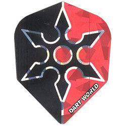 Dart World 2d Glitter Dart Flights - Shape Chinese Throwing Star