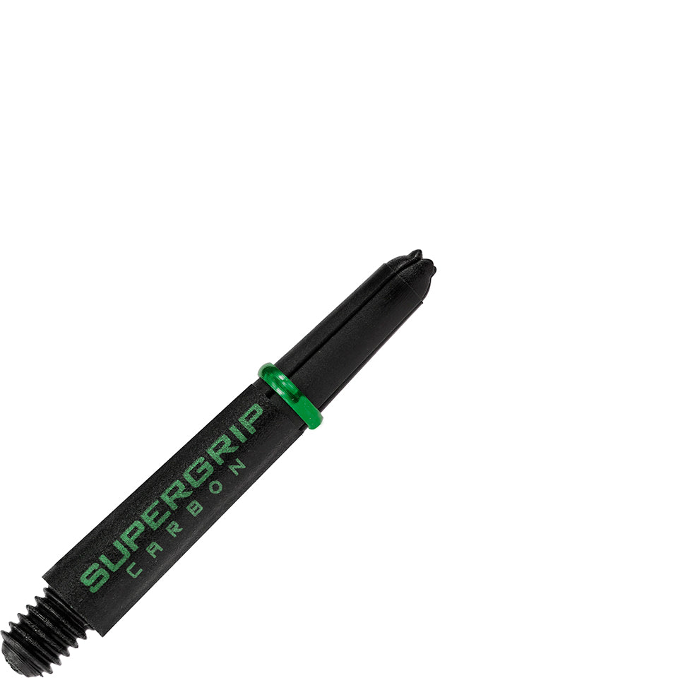 Harrows Supergrip Carbon Fiber Dart Shafts - Short Green