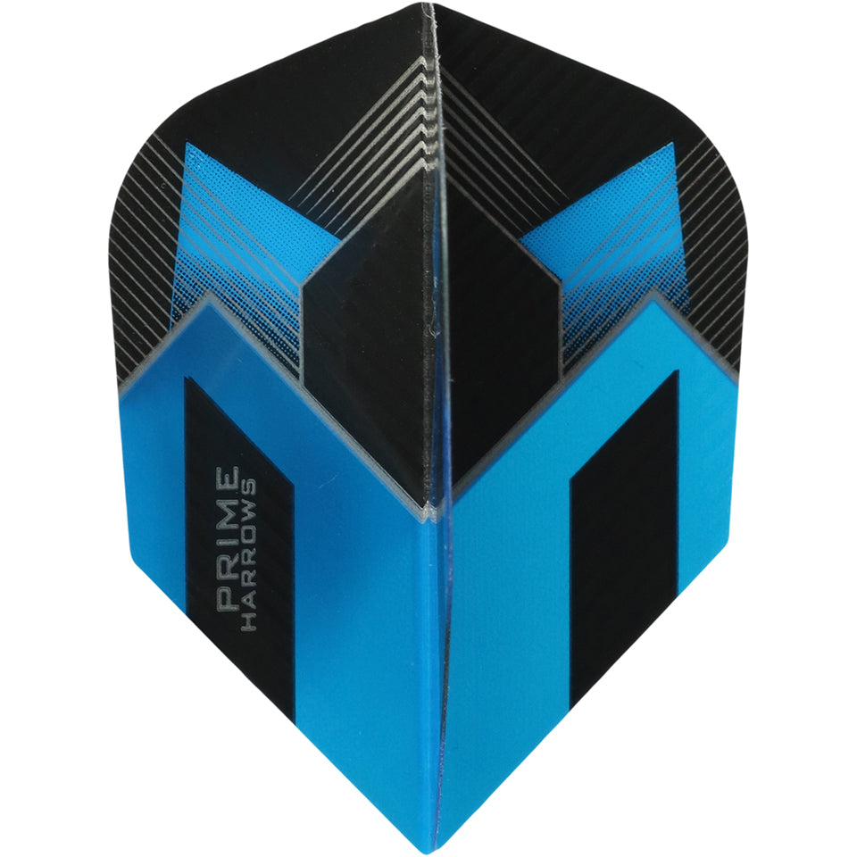 Harrows Prime Dart Flights - Shape Peak Pattern Blue