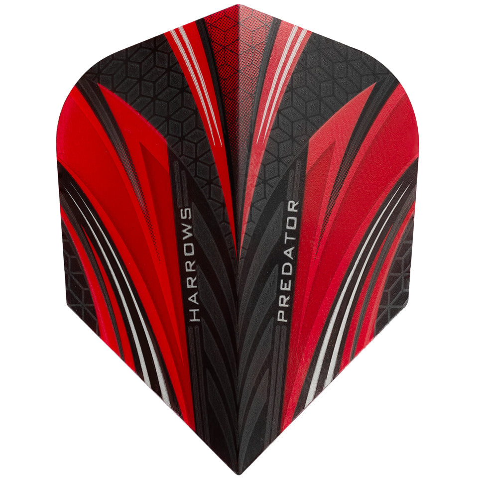 Predator Dart Flights - Shape Red