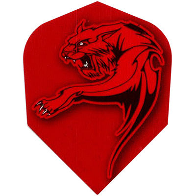 Dart World Red Tiger Dart Flights - Shape