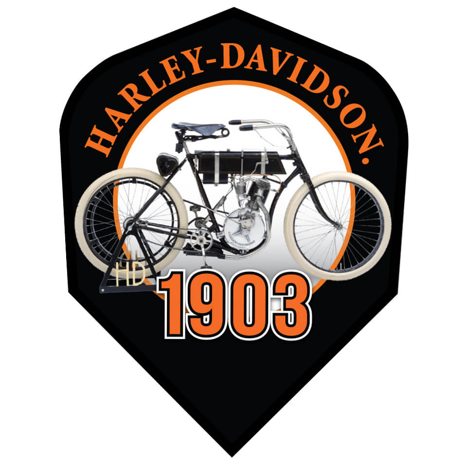 Harley-Davidson Dart Flights - Shape 1903 W Bike, image size:960x960