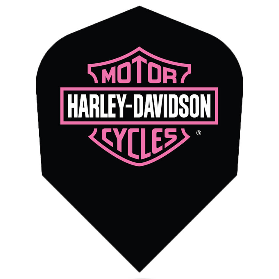 Harley-Davidson Pink Bar & Shield Dart Flights - Shape