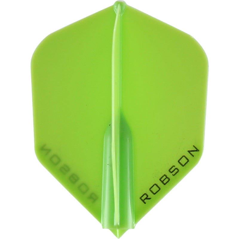 Robson Plus Dart Flights - Shape Lime