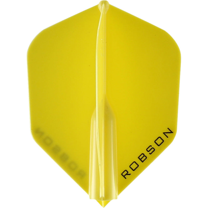 Robson Plus Dart Flights - Shape Yellow