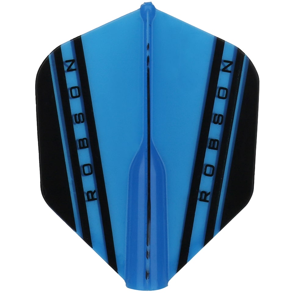 Robson Plus V Dart Flights - Shape Blue