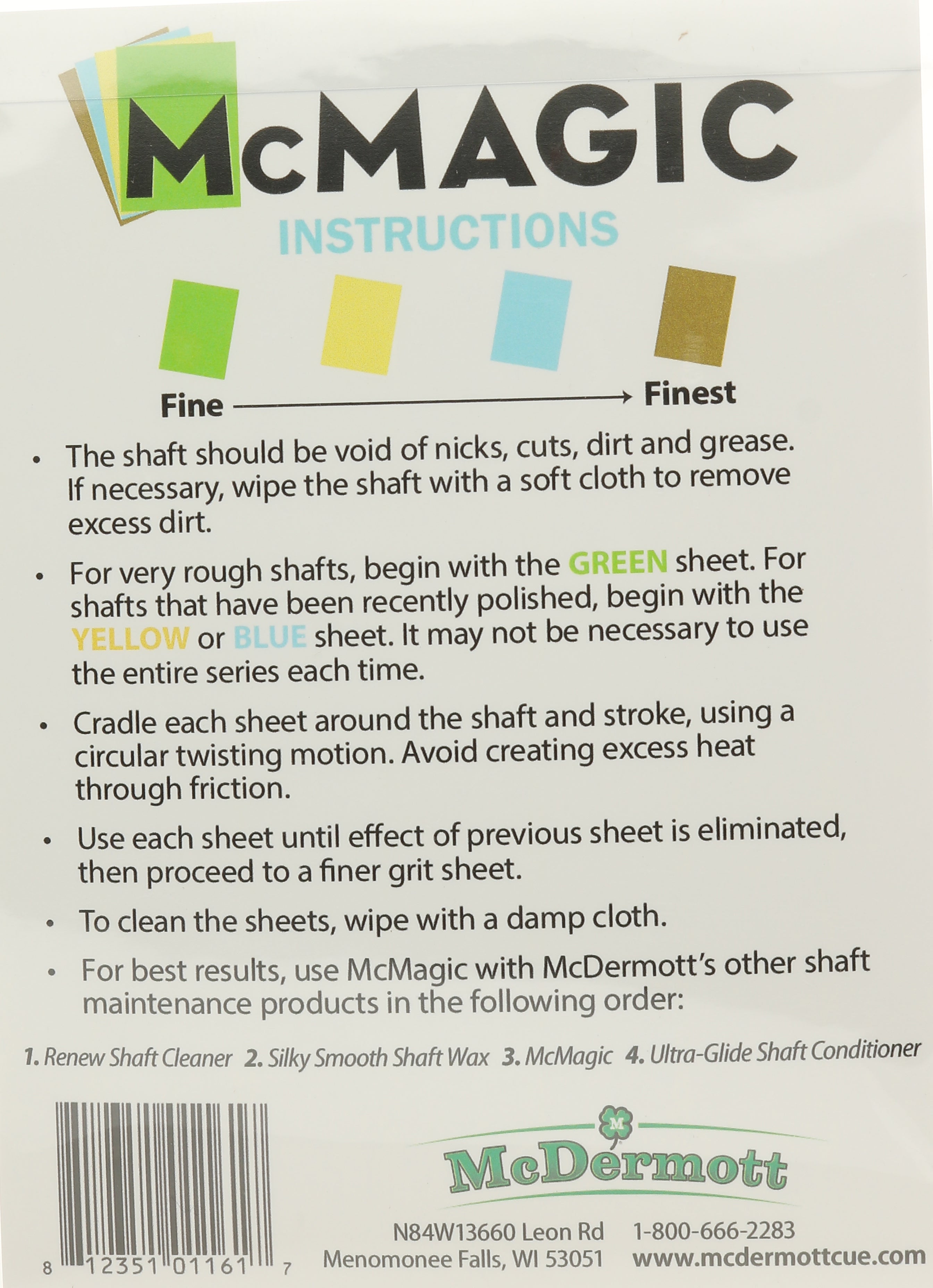 McDermott Mcmagic Burnishing Papers