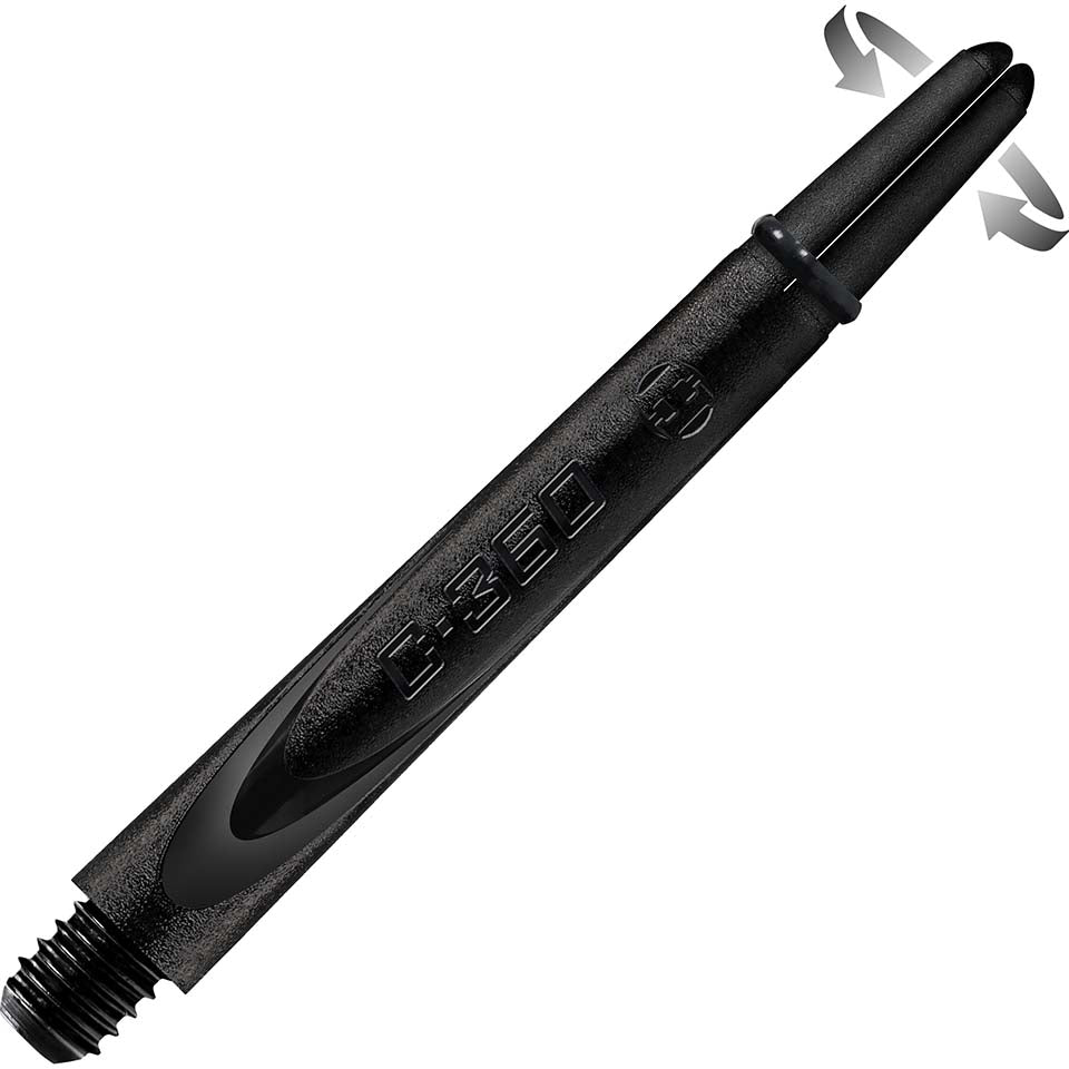 Harrows Carbon 360 Dart Shafts - Medium Black