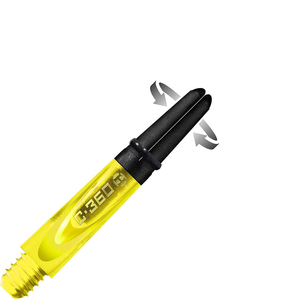Harrows Carbon 360 Dart Shafts - Short Yellow