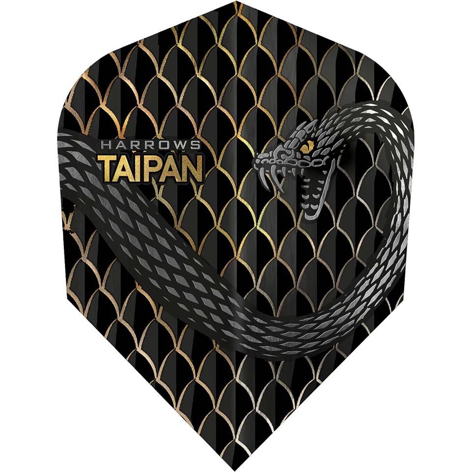 Harrows Taipan Dart Flights - Shape Gold