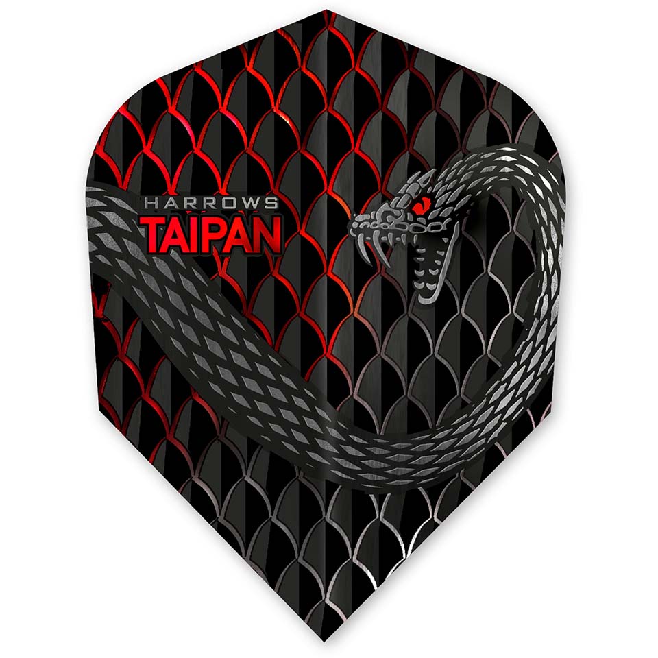 Harrows Taipan Dart Flights - Standard Red