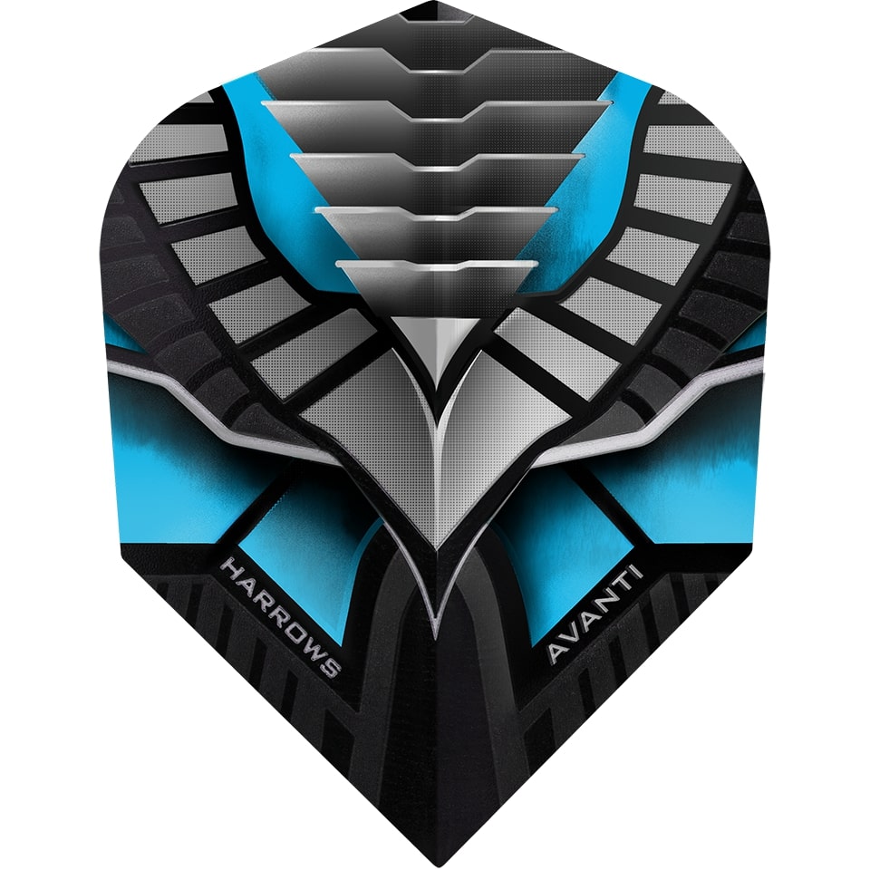 Harrows Avanti Dart Flights - Shape Blue