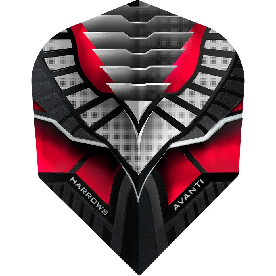 Harrows Avanti Dart Flights - Shape Red