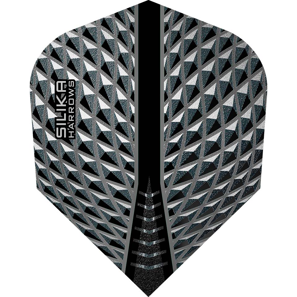 Harrows Silika Dart Flights - Standard Smoke