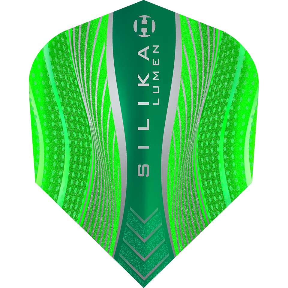 Harrows Silika Lumen Dart Flights - Shape Green