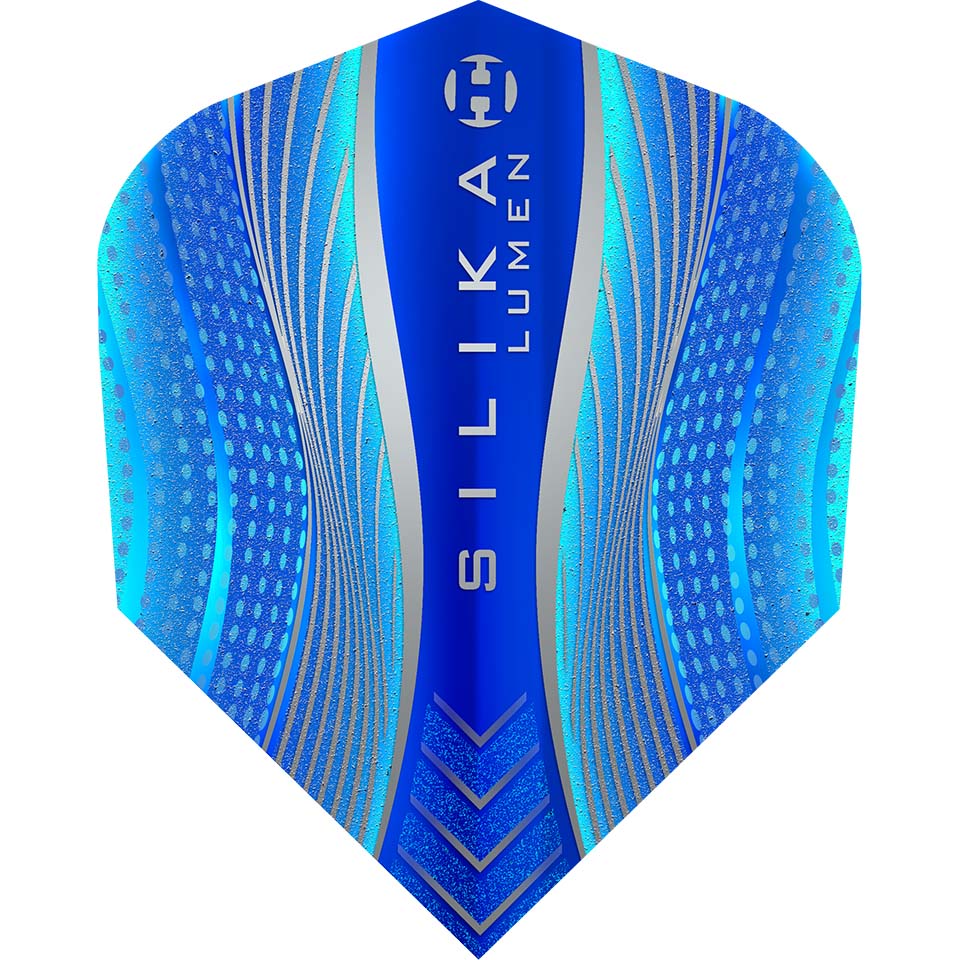 Harrows Silika Lumen Dart Flights - Shape Blue
