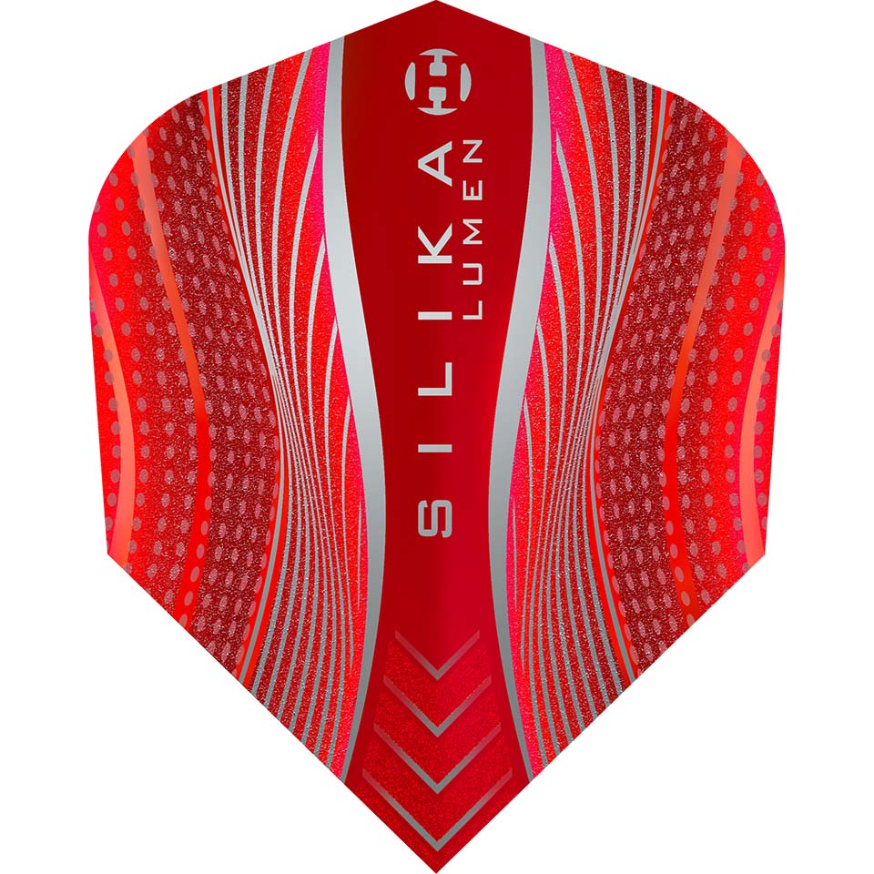 Harrows Silika Lumen Dart Flights - Shape Red