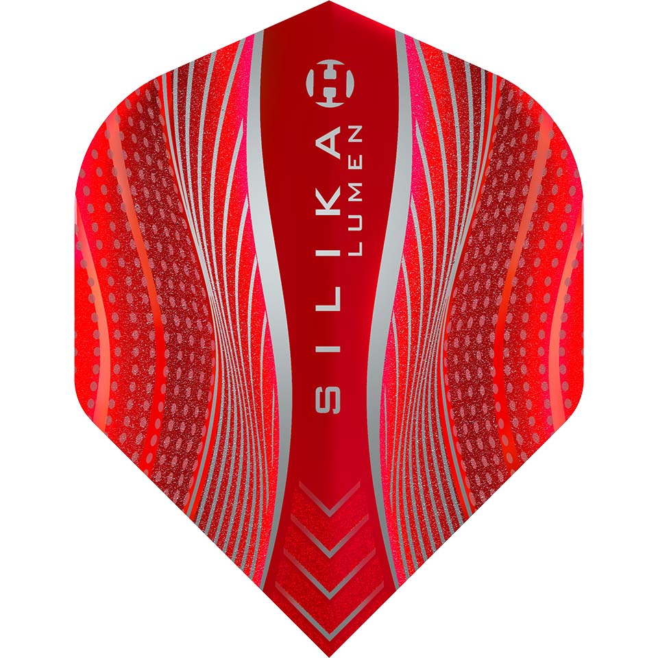Harrows Silika Lumen Dart Flights - Standard Red