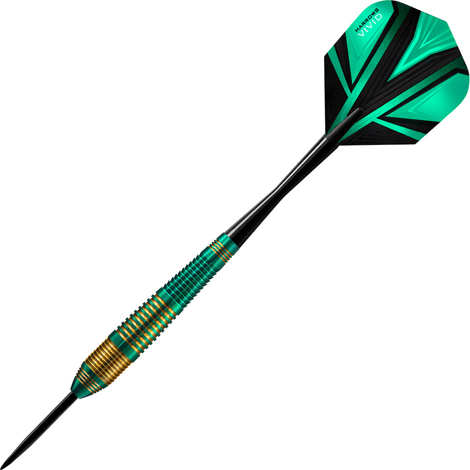 Harrows Vivid Green Steel Tip Darts - 24gm