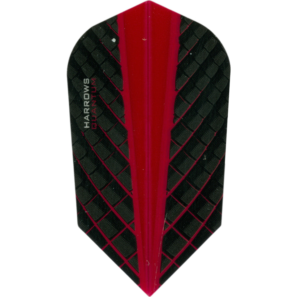 Harrows Quantum Dart Flights - Slim Black & Red
