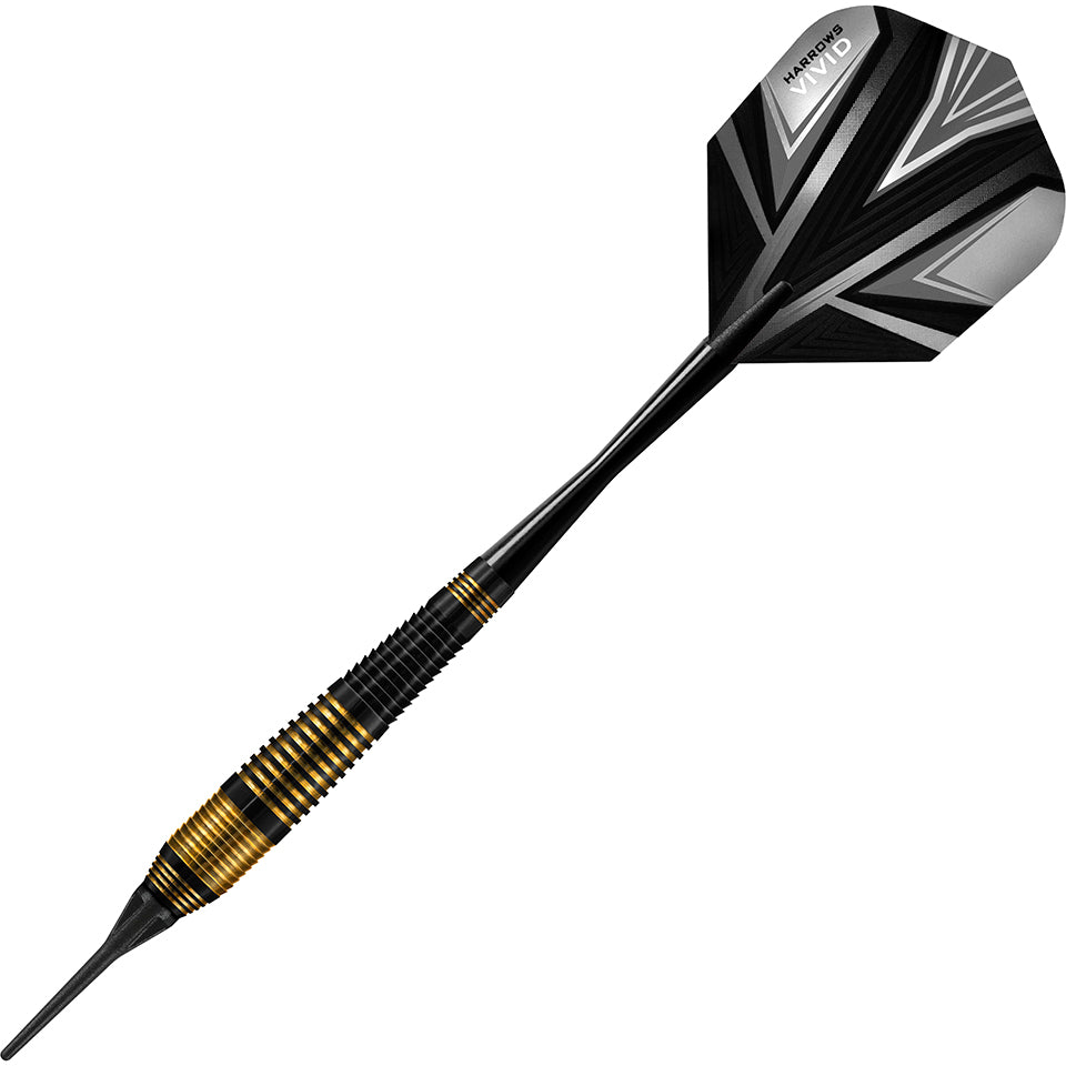 Harrows Vivid Soft Tip Darts - Black 18gm