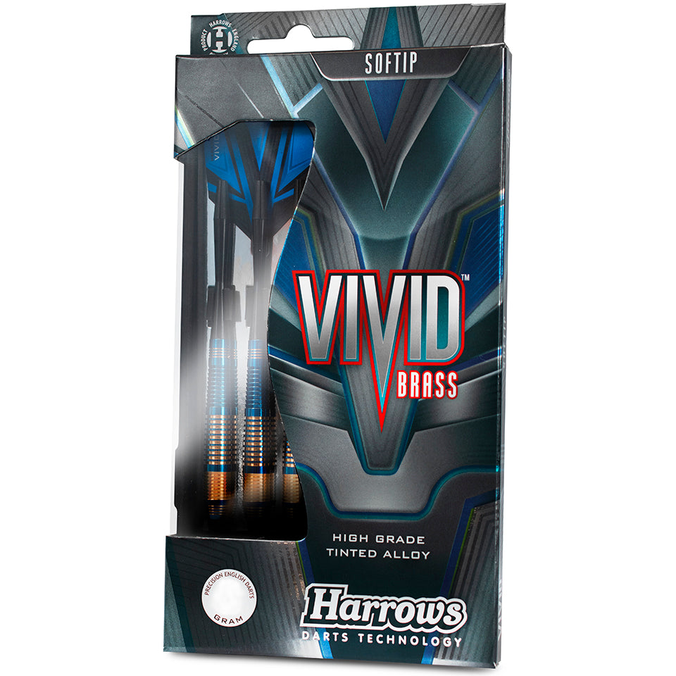 Harrows Vivid Soft Tip Darts - Blue 18gm