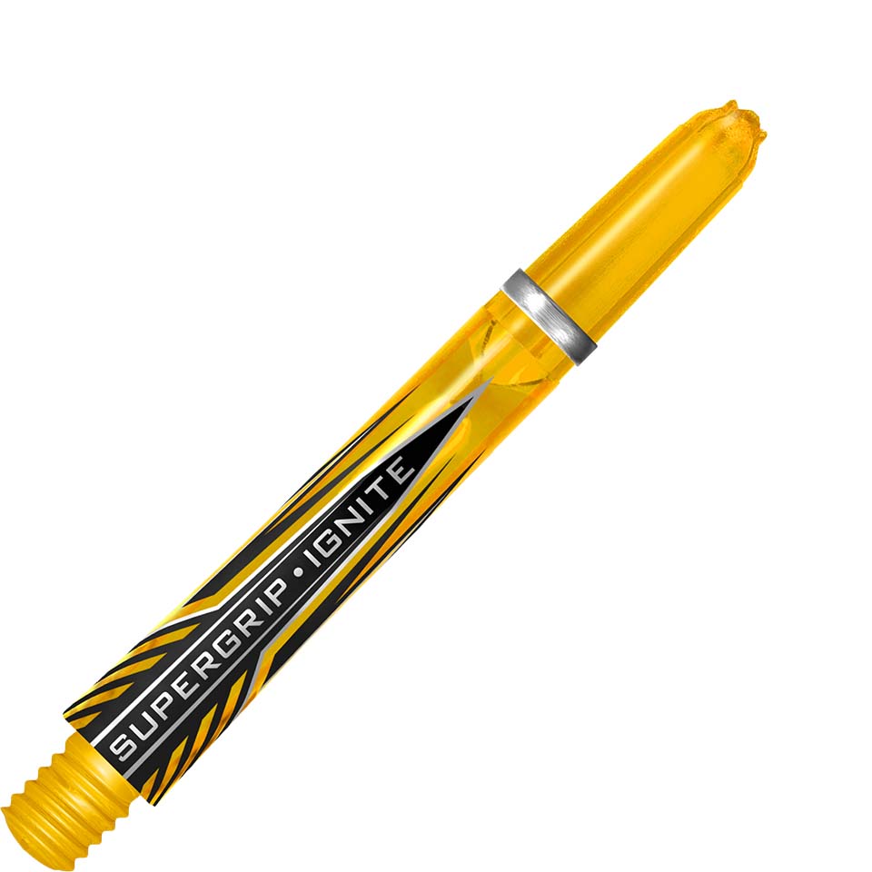 Harrows Supergrip Ignite Dart Shafts - Midi Yellow