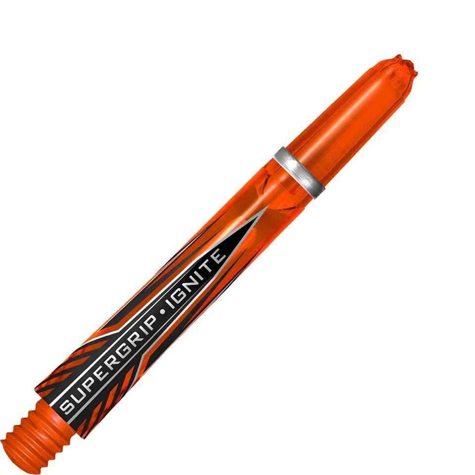 Harrows Supergrip Ignite Dart Shafts - Midi Orange